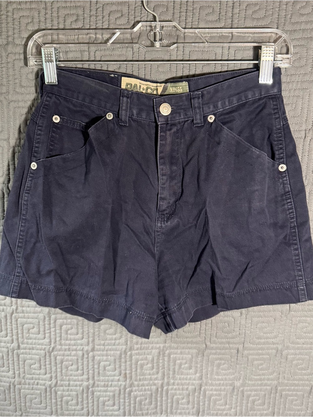 Pal Co Shorts Women’s 3 Navy Blue Vintage Military Issue Cotton BDU Uniform